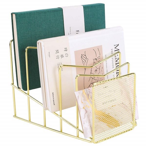 Gold Magazine Rack